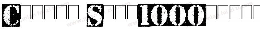 Carton Slab1000字体转换